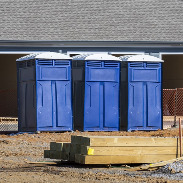 what is the expected delivery and pickup timeframe for the portable restrooms in Wilmington DE